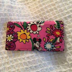 Minnie Mouse Vera Bradley fabric checkbook cover